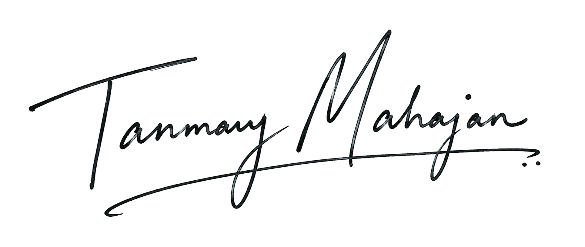 Tanmay Mahajan's signature