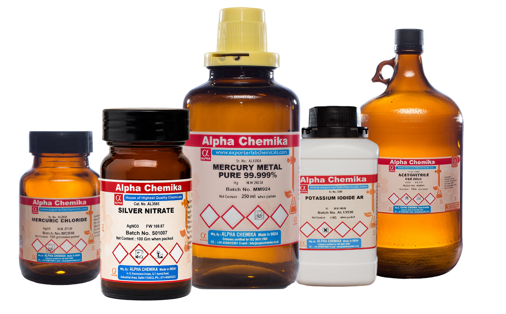 Alpha Chemika laboratory chemical product range